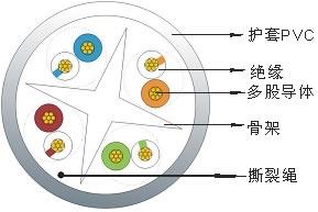 FTP 六類4對多股絞合線屏蔽數據電纜